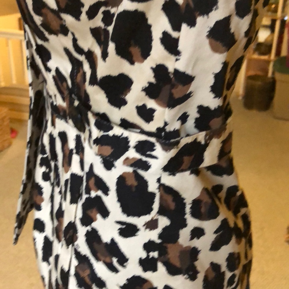 ๐ Silk land leopard print dress jacket small - Picture 7 of 8